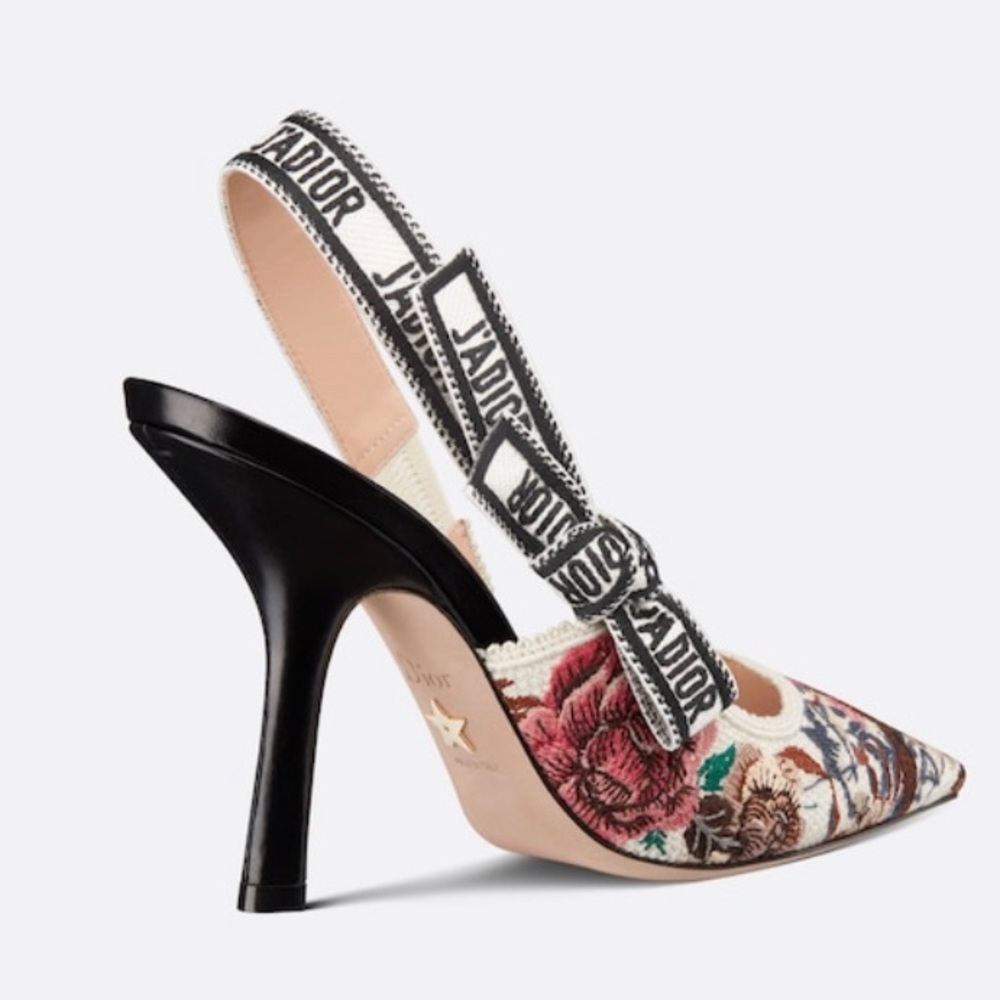 Christian Dior Jardin Dhivee E sling back heels - Picture 6 of 12